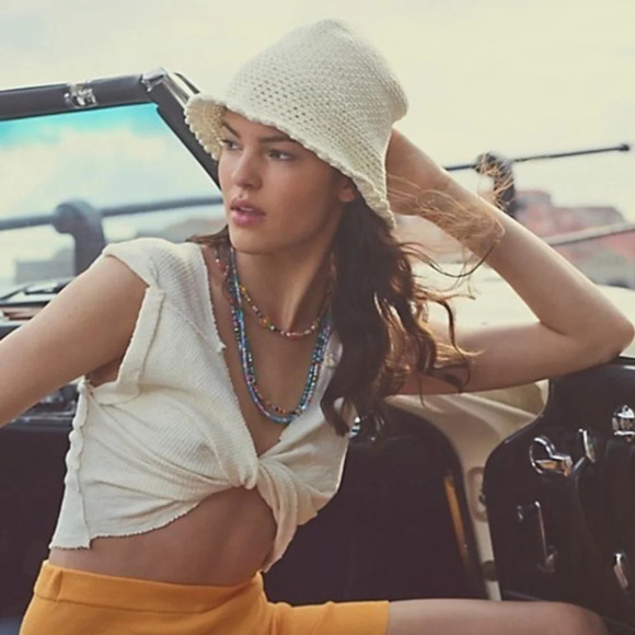 Free People Pixie Knit Bucket Hat - Picture 1 of 6